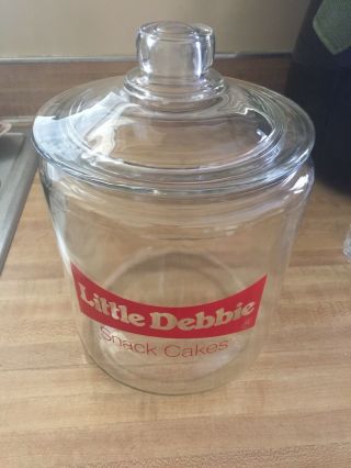Little Debbie Snack Cake Cookie Store Jar With Lid
