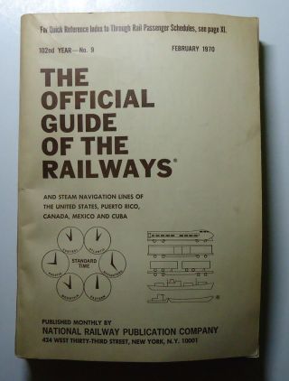 Official Guide Of The Railways - February 1970