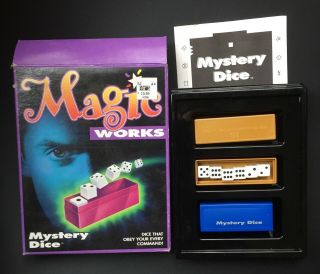 Milton Bradley Magic Mystery Dice Trick Tenyo Design Japan Mb 1993