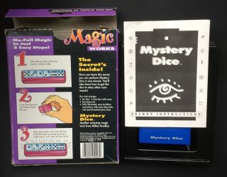 Milton Bradley Magic MYSTERY DICE Trick Tenyo Design Japan MB 1993 2