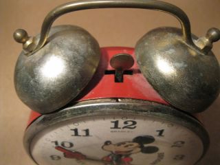 Mickey Mouse alarm clock U.  S.  A.  Walt Disney production 3