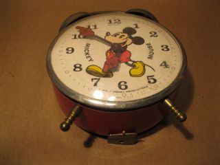 Mickey Mouse alarm clock U.  S.  A.  Walt Disney production 4