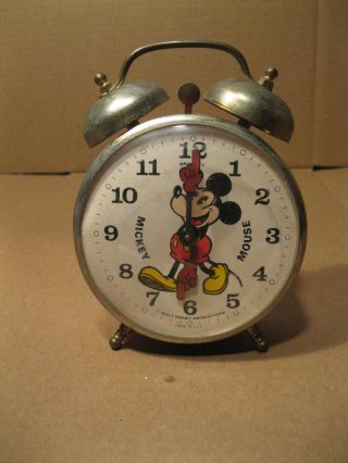 Mickey Mouse alarm clock U.  S.  A.  Walt Disney production 5