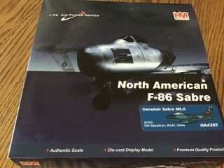 North American F - 86 Sabre Hobby Masters Ha4305 1/72 Sc Diecast