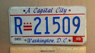 License Plate,  Washington D.  C. ,  Capital City,  1999,  R 21509