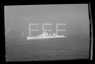 1940 Uss Wichita Ca - 45 Heavy Cruiser Us Navy Ship Old Photo Negative 570b