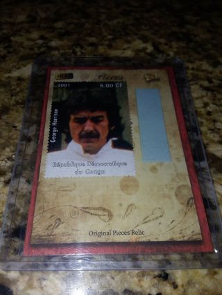 George Harrison Real Relic Stamp 2018 The Bar Mementos Card Ebay 1/1