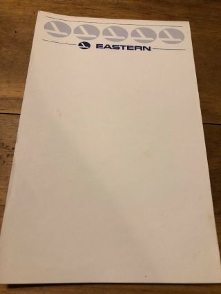 Eastern Airlines Note Pad Office Vintage Eal Logo Aviation Airplane