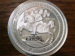 Maryland Official American Bicentennial Silver Medal