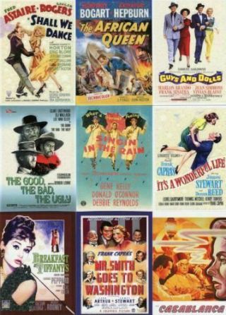 Movie Posters Classic Vintage Movie Posters Series 1 Breygent Base Card Set