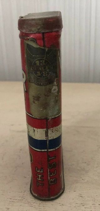 Antique Vintage Union Leader Redi Cut Tobacco Vertical Pocket Tin Uncle Sam 4