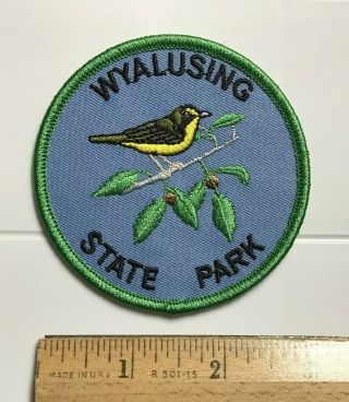 Wyalusing State Park Hardwood Forest Wisconsin Wi Round Embroidered Patch Badge