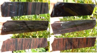 6 250 - 270mm Natural Obsidian Preforms Slabs Slab For Knapping Knife Arrowhead