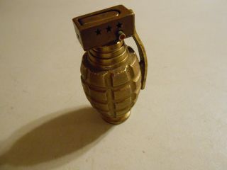 Vintage Combat PGL Hand Grenade Lighter D.  PAT 14210 Blass Color 4