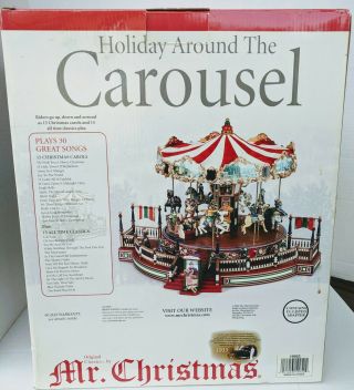 Mr Christmas Holiday Around The Carousel Animated With 30 Songs 2