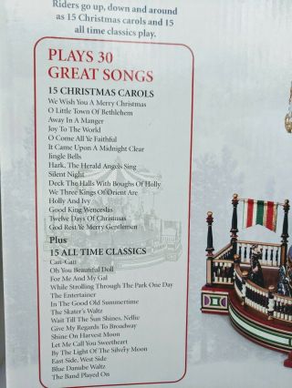 Mr Christmas Holiday Around The Carousel Animated With 30 Songs 3