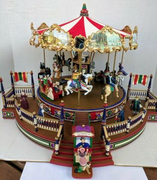 Mr Christmas Holiday Around The Carousel Animated With 30 Songs 4