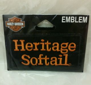 Harley Davidson Embroidered Heritage Softail Emblem / Patch