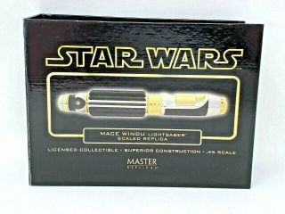 Master Replicas Star Wars Mace Windu Lightsaber Sw - 302 Scaled Diecast Nib
