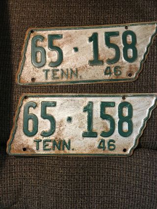 Tennessee License Plate State Shaped