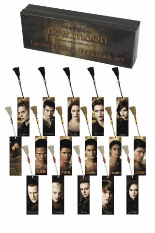 Twilight Moon Bookmark Set 16 Limited Edition Robert Pattinson Edward Cullen