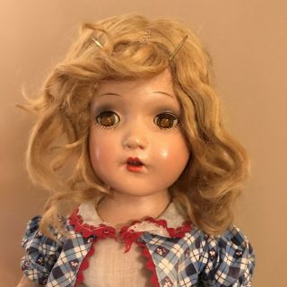 Vintage 1940’s/1950’s 19” Hard Plastic Doll