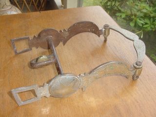 Fancy Old Western Cowboy Horse Bit Tack With Stars And Flowers