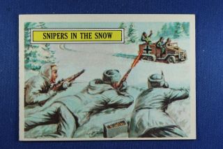 1965 Topps Battle Cards - 20 Snipers In The Snow -,