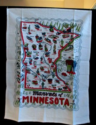 Marvels Of Minnesota Tourist Attractions Souvenir Tea Towel By Keep The Faye