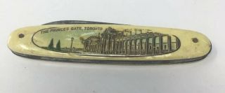 Vintage The Princess Gate Toronto Pocketknife Souvenir Collectible
