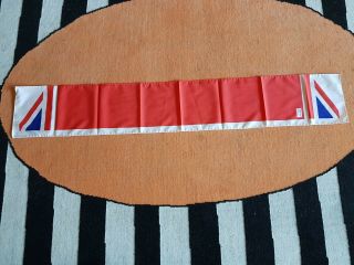 Vintage 1970s Made Italy British Airways Scarf Cabin Crew Gc 124 X 20 Cms Approx
