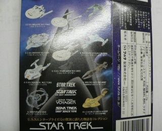 Star Trek Ship Figures Vol.  1 Set Of 10 Furuta Japan