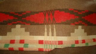 100 yr Old Wool Pendleton Camp Blanket Cayuse Indian Oregon Trade Native Americn 5