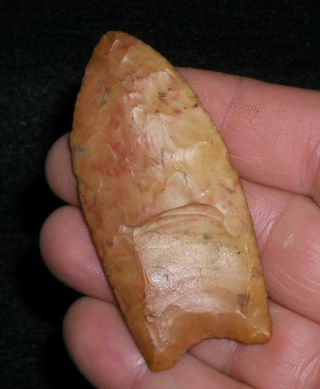 Colorful Fluted Clovis Arrowhead Jasper Flint Indian Artifact Repo