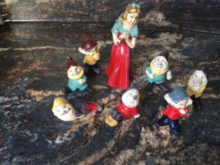 Cast Iron Snow White And Seven Dwarfs