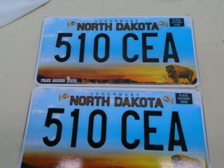 Legendary North Dakota Peace Garden State License Plates