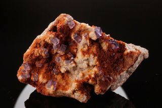 UNIQUE Purple Fluorite Crystal Cluster OJUELA MINE,  MEXICO 5