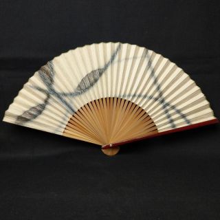 【sensu】 Japanese Vintage Sensu,  Blue Line,  Made In Japan.  (s - 075)