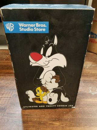 Sylvester Tweety Cookie Jar Looney Tunes Warner Bros Ceramic