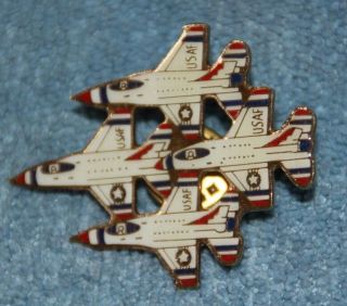 Us Air Force Thunderbirds Diamond Formation Pin Usaf