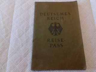 1930 Germany Passport Passeport Reisepass Issued In Wuppertal Elberfeld