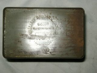 A Vintage William Arnotts Homebush Rural England Flip Top Biscuit Tin 4