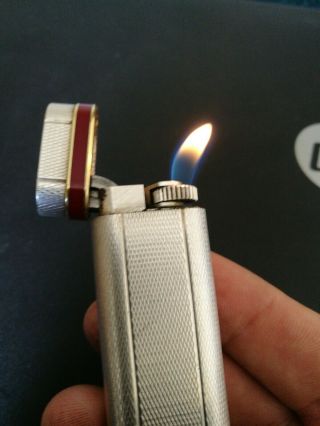 CARTIER Silver Plated Lighter.  Red Band. 4