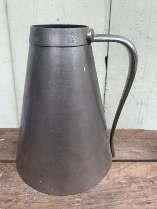 Rare Antique W & Le Gurley One Half Gallon Measuring Cup Troy Ny Survey Transit
