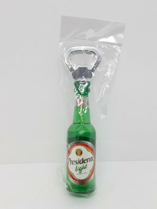 Presidente Light Beer Souvenir Fridge Magnet Bottle Opener Dominican Republic