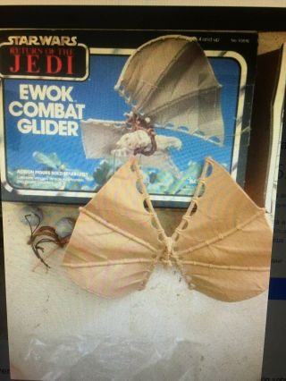 Vintage Star Wars Return Of The Jedi Ewok Combat Glider 1983 Kenner W/box