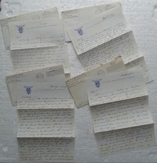 4 Letters From 1943 To Sweetheart From Usnr Midshipmen 