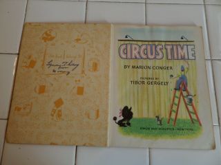 Circus Time,  A Little Golden Book,  1948 (A ED;VINTAGE BROWN BINDING) 3