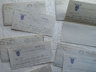5 letters from 1943 to sweetheart from USNR Midshipmen ' s School,  Notre Dame IN 2