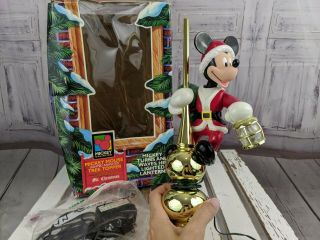 Mr Christmas Disney Mickey Mouse 1995 Light Up Animated Tree Topper Xmas Holiday